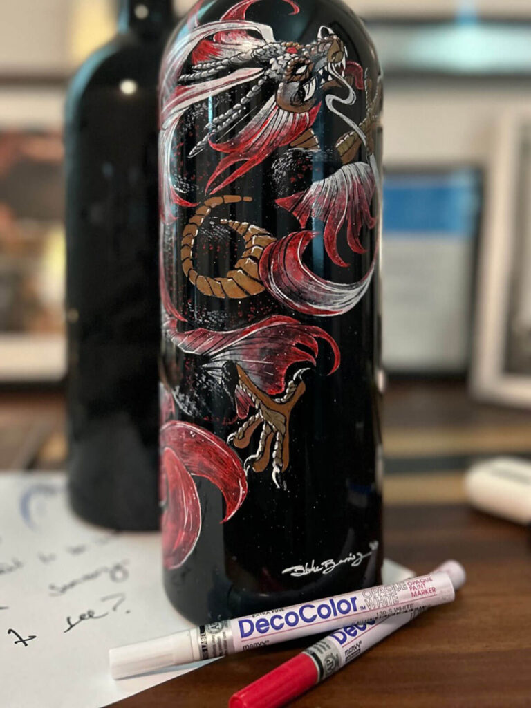 Realizzazione con il pennarello Decocolor di Marvy Uchida, distribuito da Ullmann