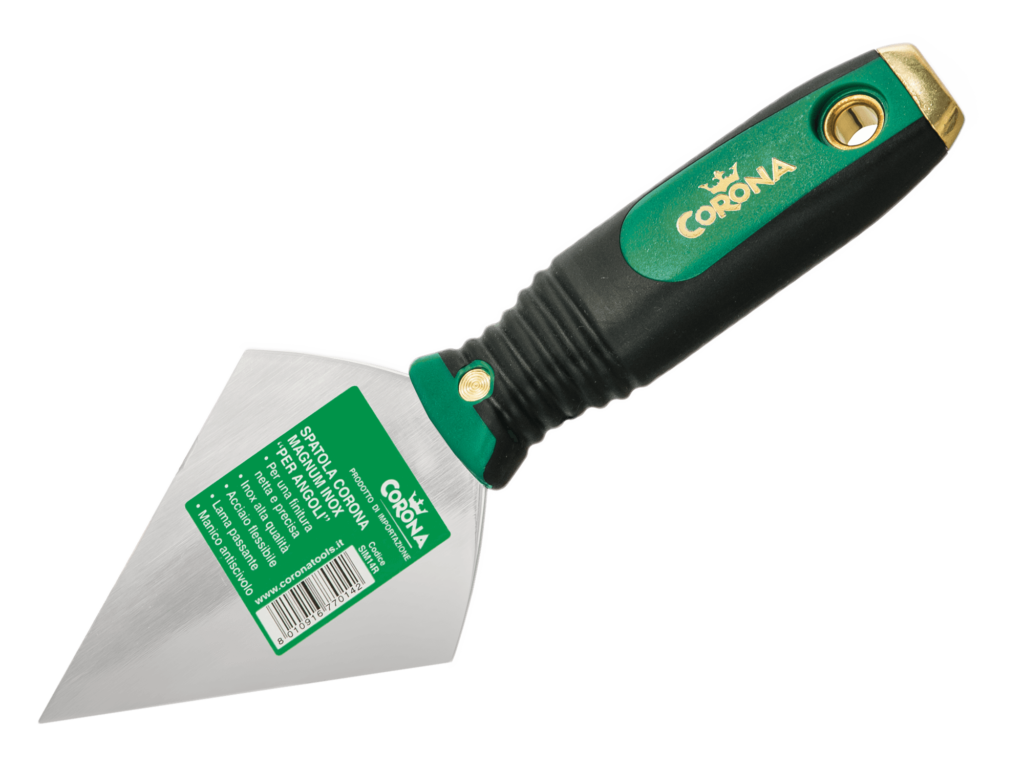 Spatola ad Angoli Corona, il brand laboratorio di Ullmann, che risponde alle esigenze dei professionisti, garantendo resistenza, affidabilità e un giusto rapporto qualità/prezzo